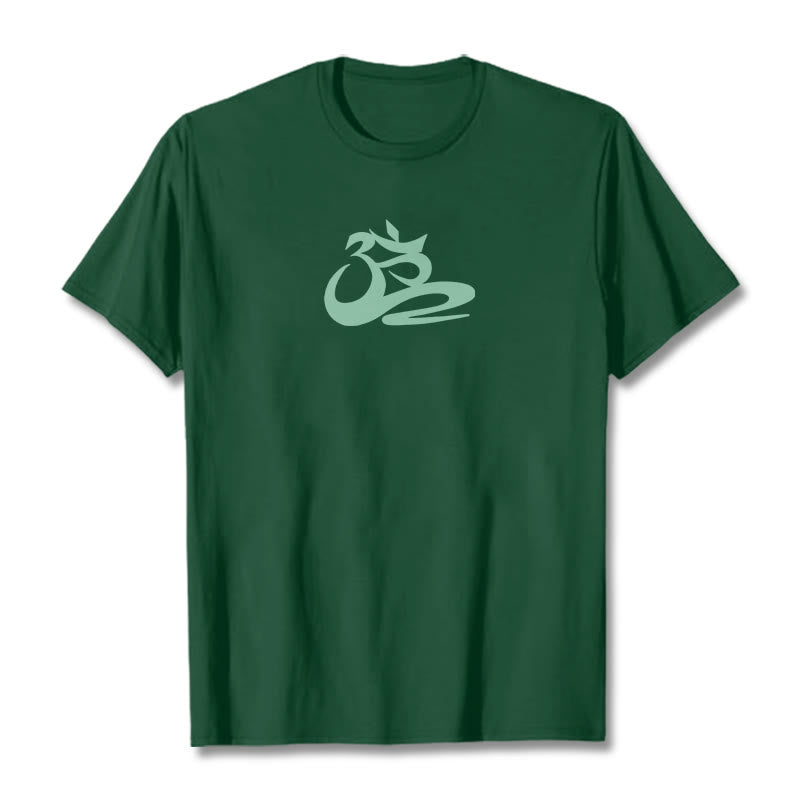 Buddha Stones ​​OM T-Shirt - Waldgrün - 2XL - image 3