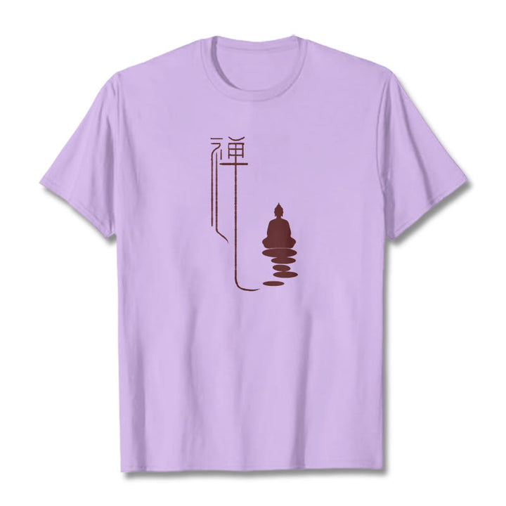 Buddha Stones ​​Zen Buddha T-Shirt - Pflaume - 2XL - image 14