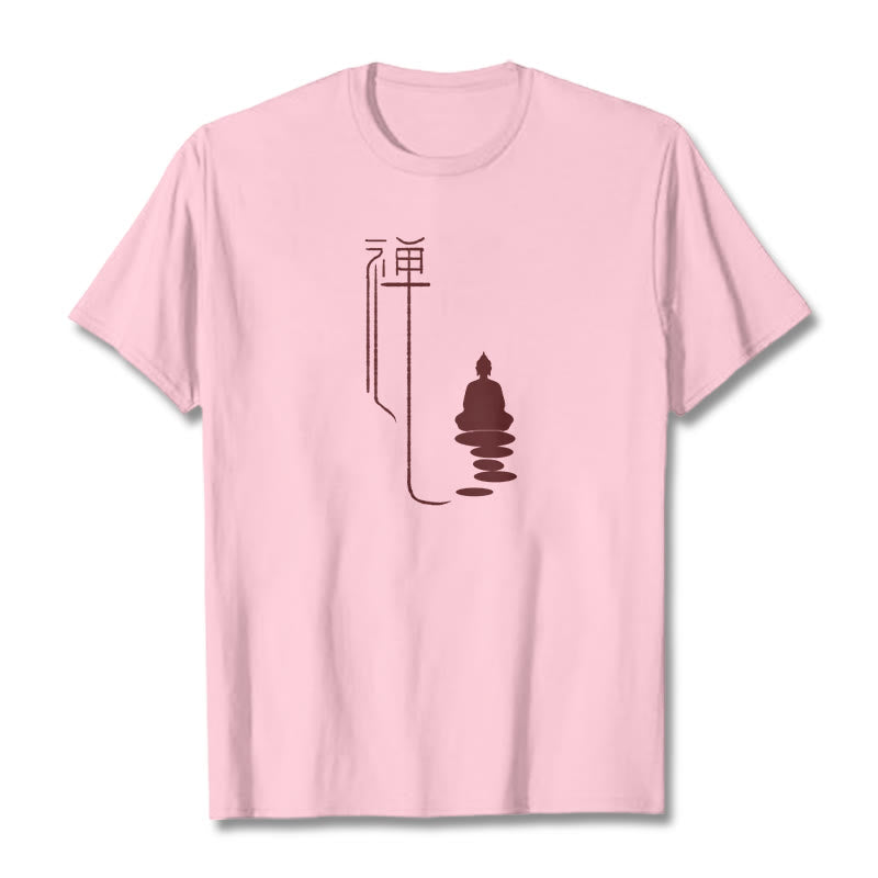 Buddha Stones ​​Zen Buddha T-Shirt - Hellrosa - 2XL - image 12