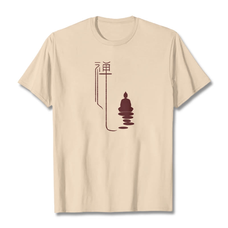 Buddha Stones ​​Zen Buddha T-Shirt - Biskuit - 2XL - image 0