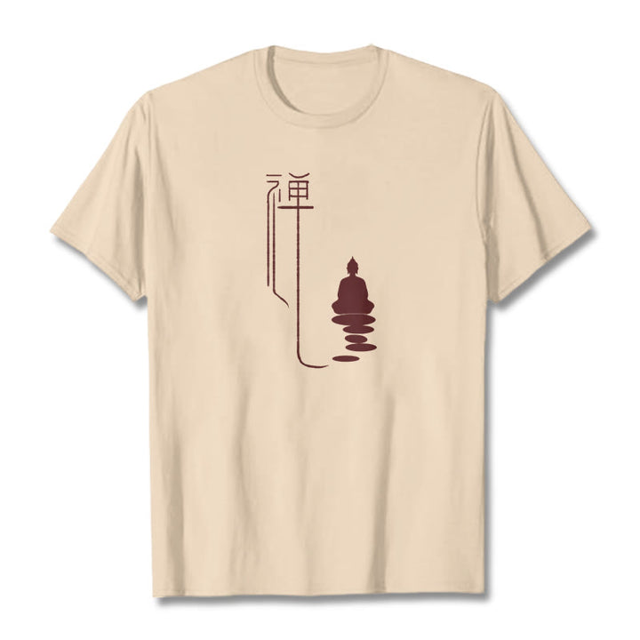 Buddha Stones ​​Zen Buddha T-Shirt - Bisque - 2XL - image 1