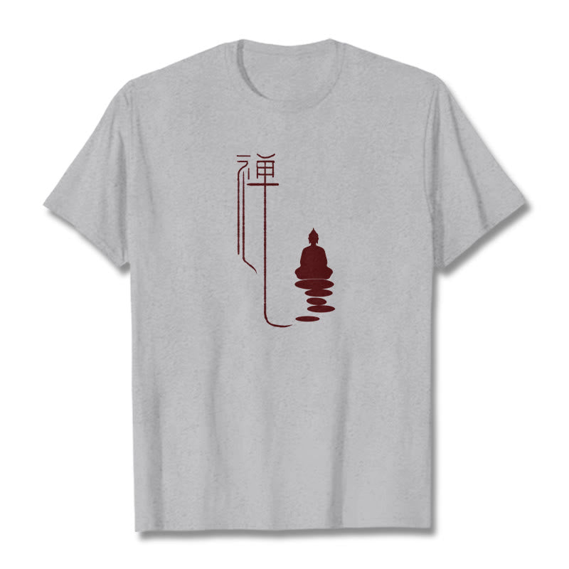 Buddha Stones ​​Zen Buddha T-Shirt - Hellgrau - 2XL - image 18