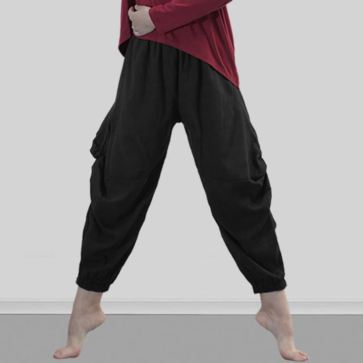 Buddha Stones - Einfarbige, atmungsaktive Modalhose für Tanz und Yoga - image 21