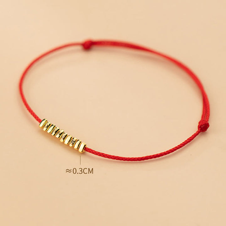 Buddha Stones , handgefertigt, 925er Sterlingsilber, kleine Stücke, Schutz, geflochtenes, ultradünnes Seilarmband - image 7