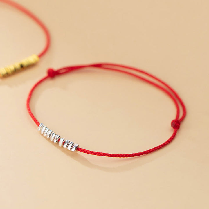 Buddha Stones , handgefertigt, 925er Sterlingsilber, kleine Stücke, Schutz, geflochtenes, ultradünnes Seilarmband - image 13