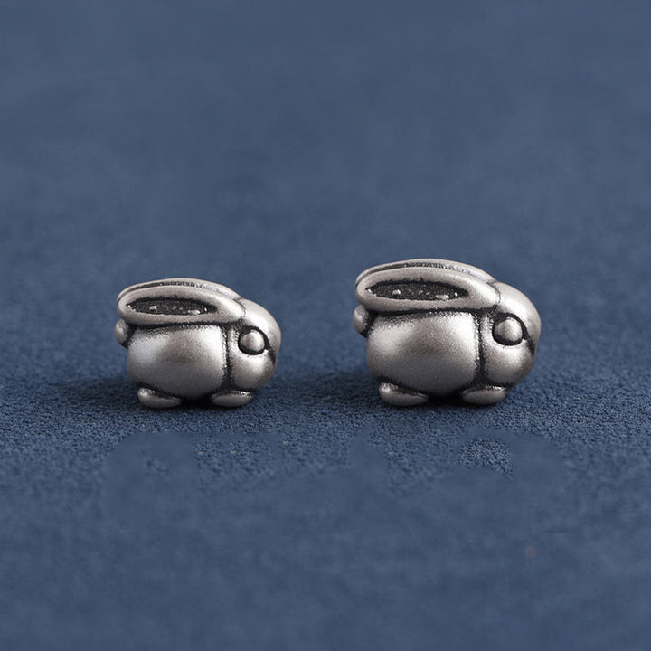 Buddha Stones Handgefertigtes 999 Sterling Silber Kaninchen Glück Seil Armband Fußkettchen - image 25