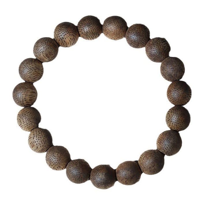 Buddha Stones Natürliches Armband aus Adlerholz mit Brunei-Textur