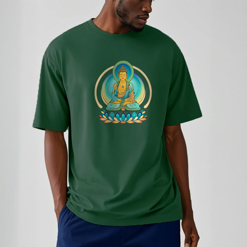 Buddha Stones Lotus Buddha T-Shirt