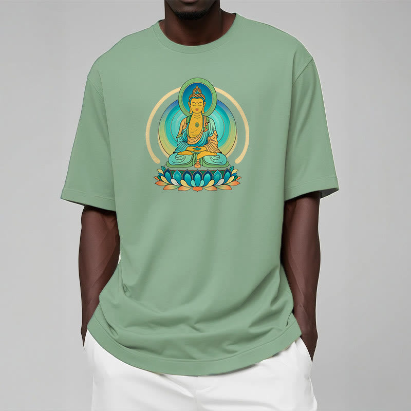 Buddha Stones Lotus Buddha T-Shirt