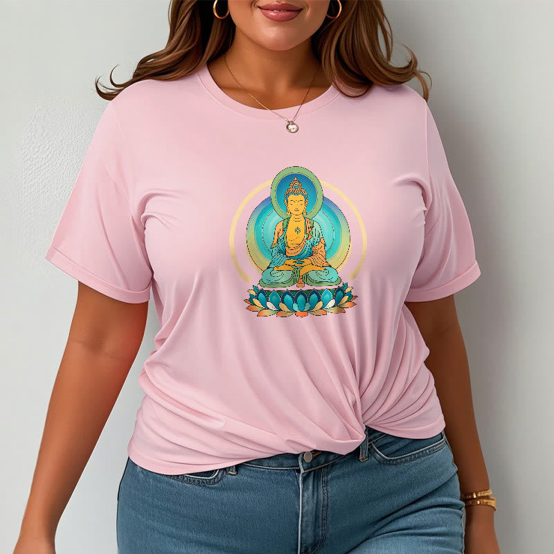 Buddha Stones Lotus Buddha T-Shirt