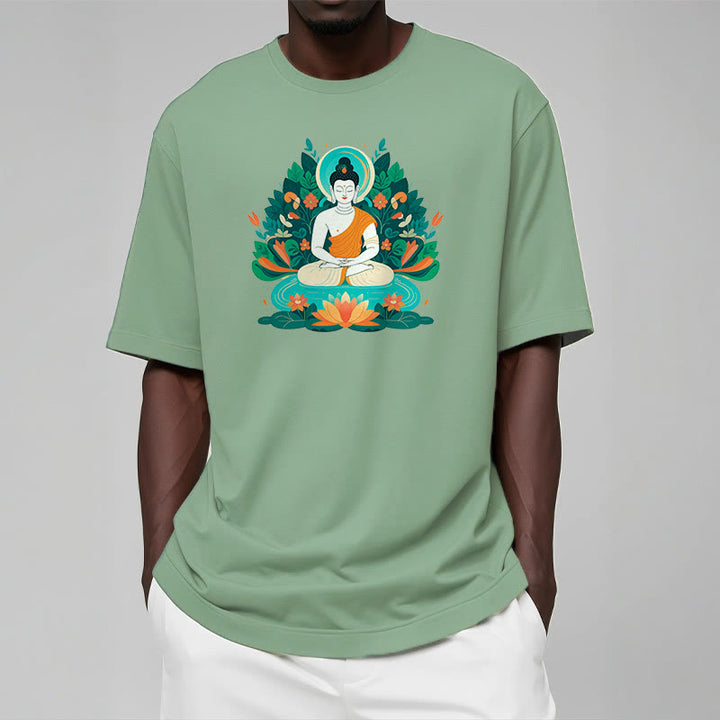 Buddha Stones Blume Gras Lotus Bodhisattva Tee T-shirt - image 14