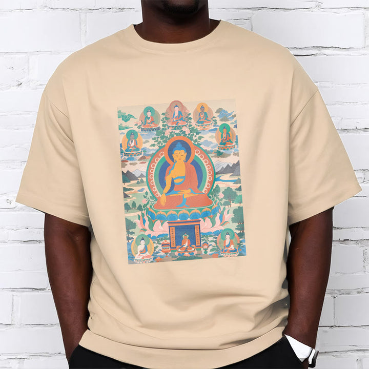 Buddha Stones ​​Die Medizin Buddha Sutra Verwandelt In Kunst T-shirt - image 11