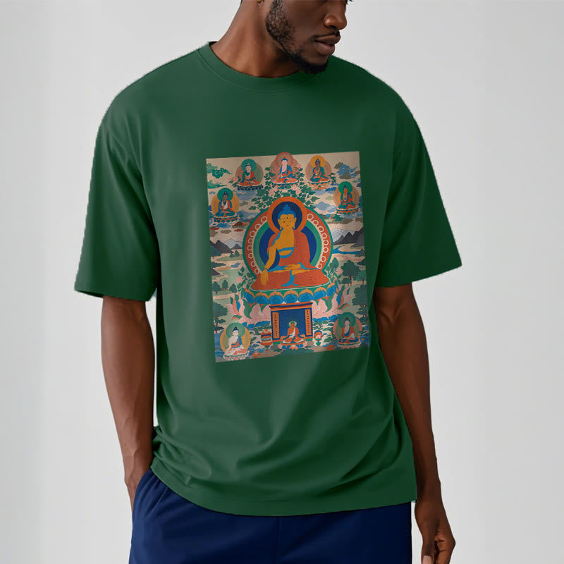 Buddha Stones Die Medizin Buddha Sutra Verwandelt In Kunst T-shirt