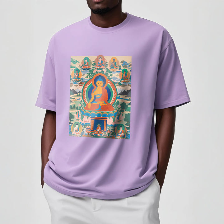 Buddha Stones Die Medizin Buddha Sutra Verwandelt In Kunst T-shirt