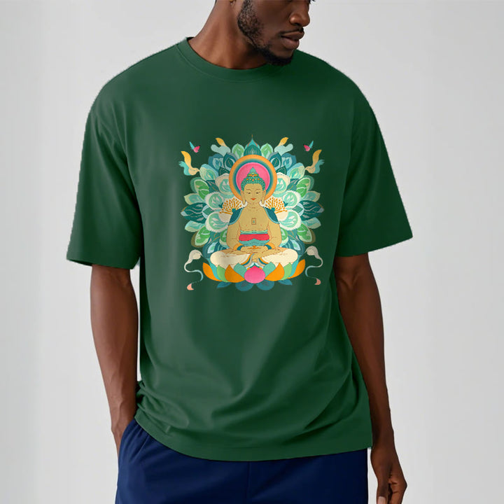 Buddha Stones Schmetterling Lotus Buddha-inspiriertes T-Shirt