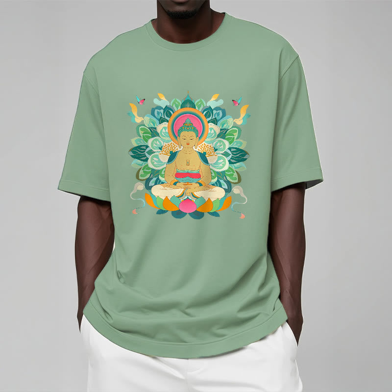 Buddha Stones Schmetterling Lotus Buddha-inspiriertes T-Shirt - image 15