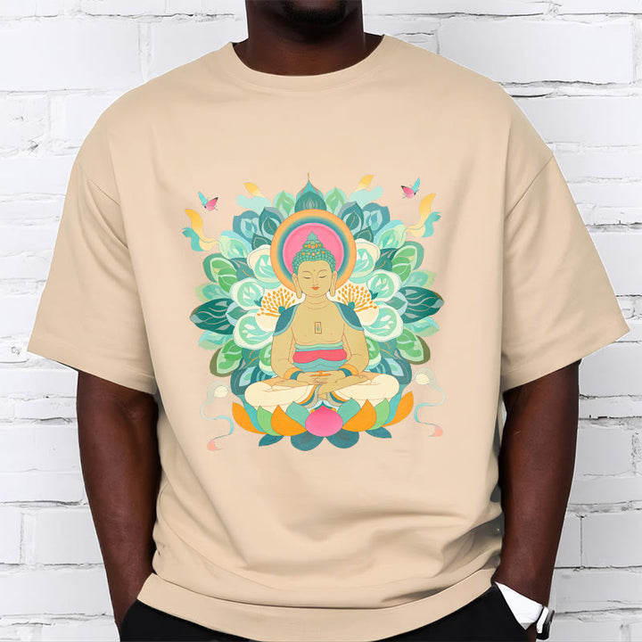 Buddha Stones Schmetterling Lotus Buddha-inspiriertes T-Shirt - image 8