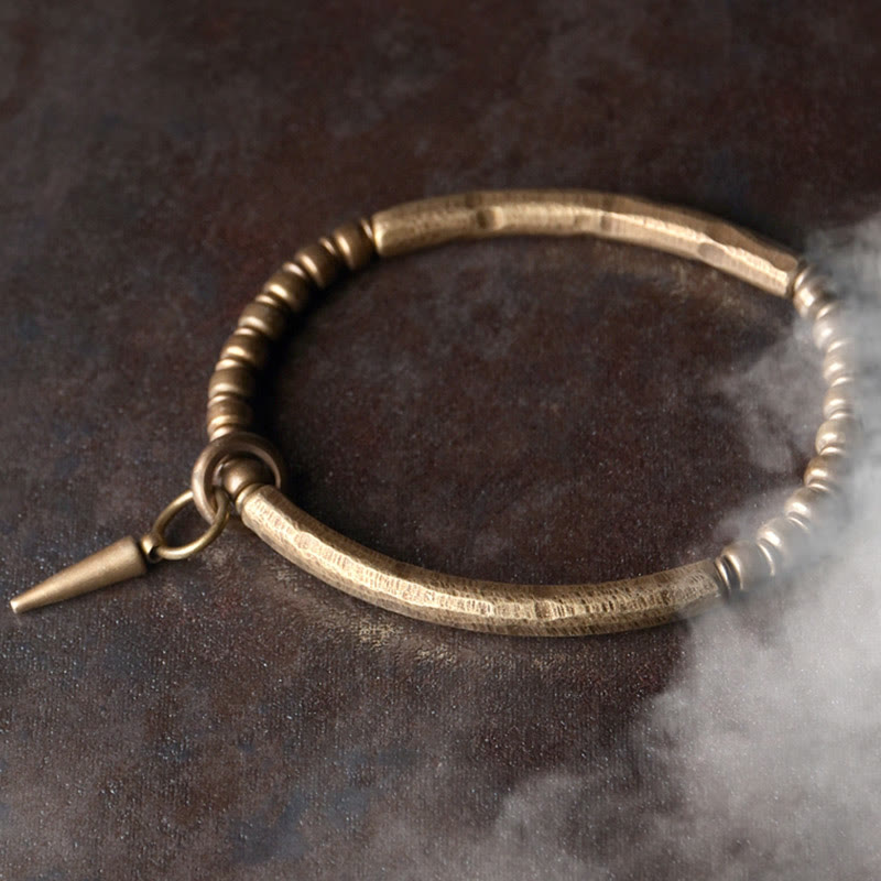 Buddha Stones ​​Kupfer Messing Balance Reichtum Einfaches Armband - image 2