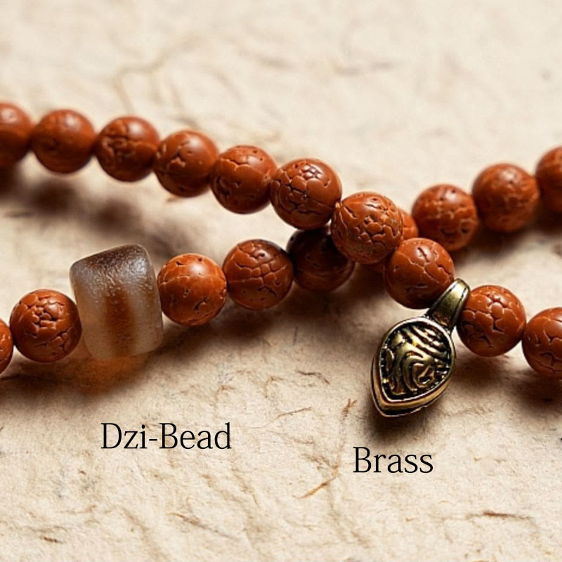 Buddha Stones Tibet Bodhi Seed 108 Mala Perlen Weisheit Frieden Armband Halskette