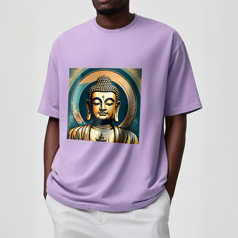 Buddha Stones Aura Golden Buddha Tee T-Shirt