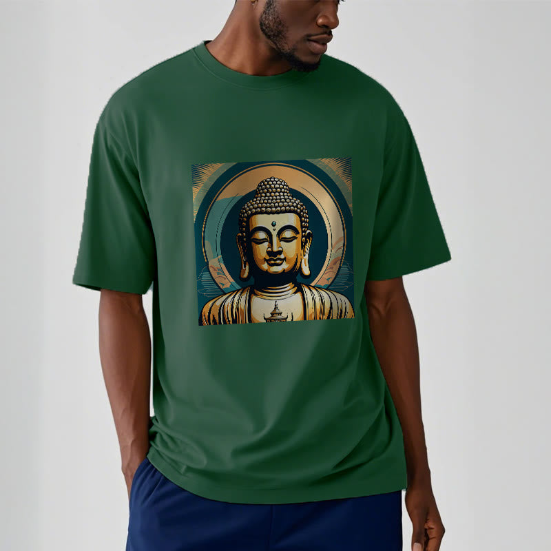 Buddha Stones Aura Golden Buddha Tee T-Shirt - image 10