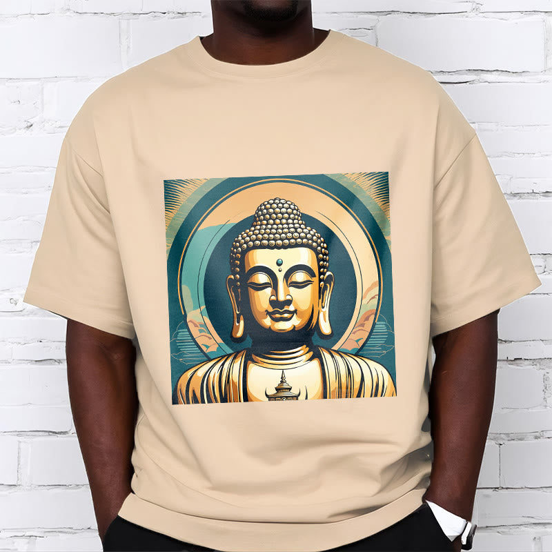 Buddha Stones Aura Golden Buddha Tee T-Shirt - image 9