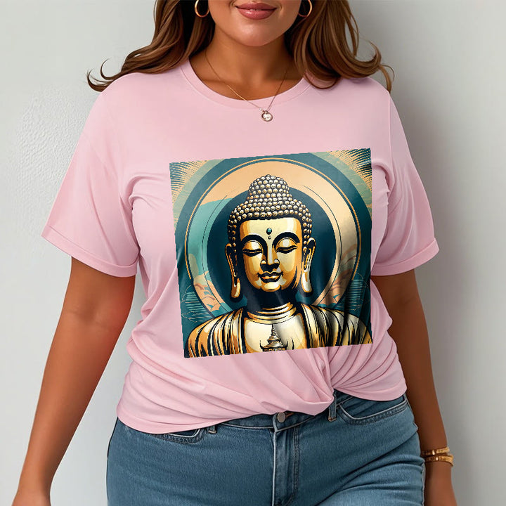 Buddha Stones Aura Golden Buddha Tee T-Shirt - image 13