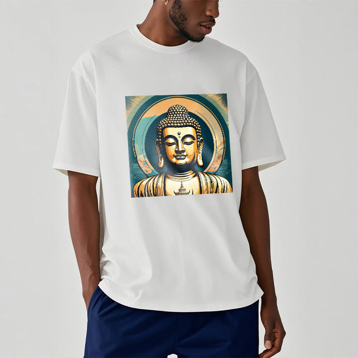 Buddha Stones Aura Golden Buddha Tee T-Shirt - image 5