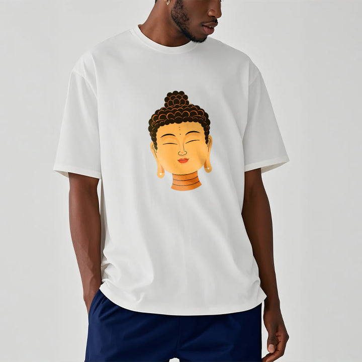 Buddha Stones Gesegnetes Meditations-Buddha-T-Shirt - image 1