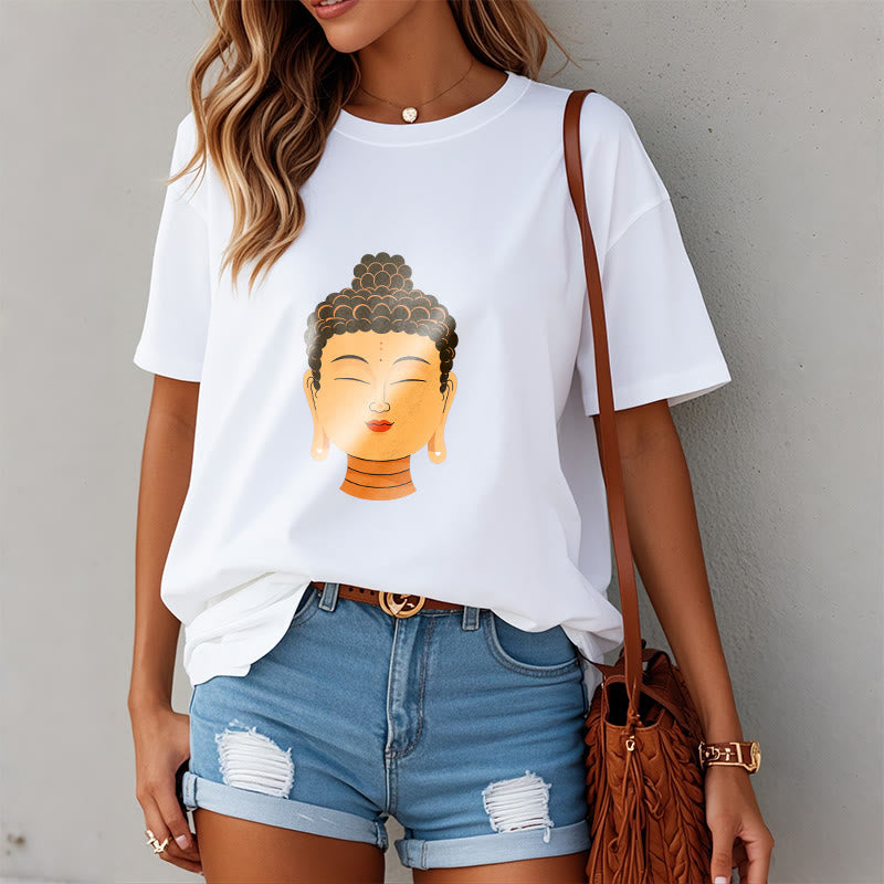 Buddha Stones Gesegnetes Meditations-Buddha-T-Shirt - image 2