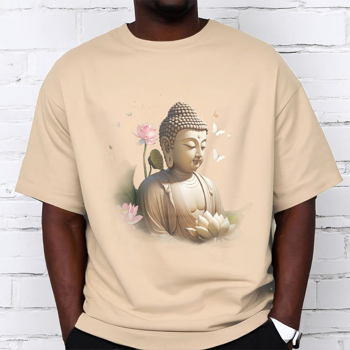 Buddha Stones Lotus Schmetterling Meditation Buddha T-Shirt - image 8