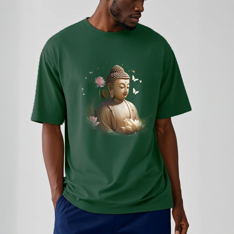 Buddha Stones Lotus Schmetterling Meditation Buddha T-Shirt - image 10