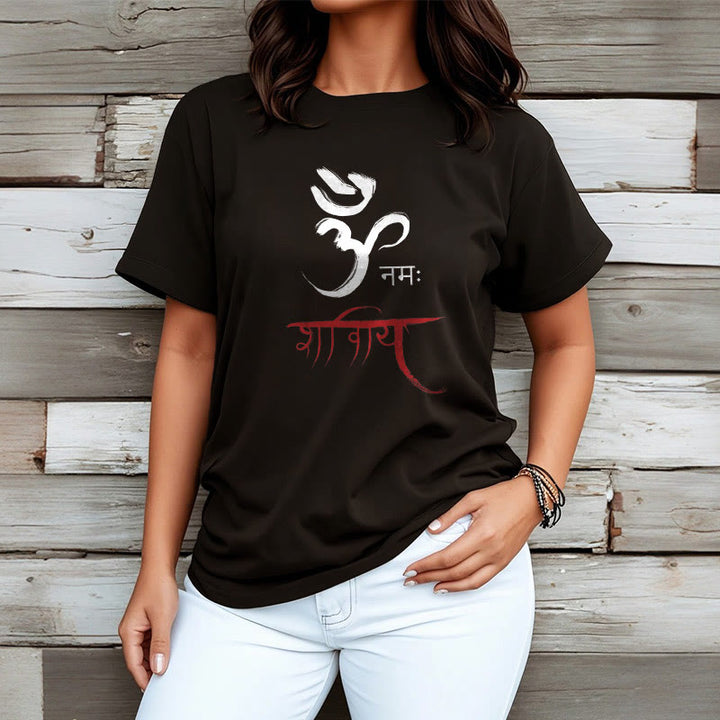 Buddha Stones OM NAMAH SHIVAYA Mantra Sanskrit T-Shirt - image 8