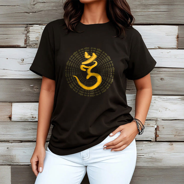 Buddha Stones 108 OM NAMAH SHIVAYA Mantra Sanskrit T-Shirt - image 6