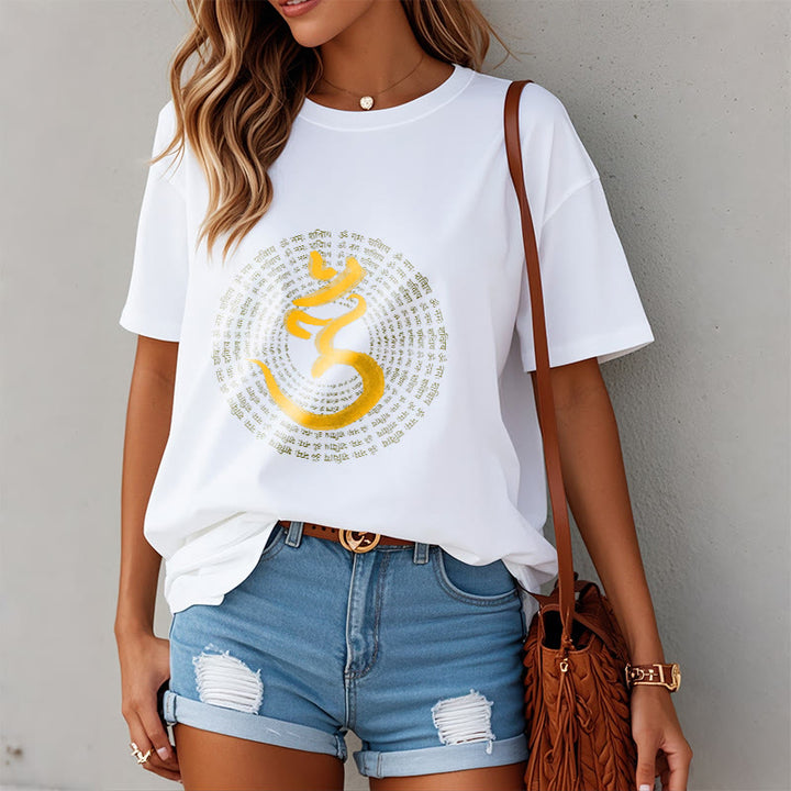 Buddha Stones 108 OM NAMAH SHIVAYA Mantra Sanskrit T-Shirt - image 9