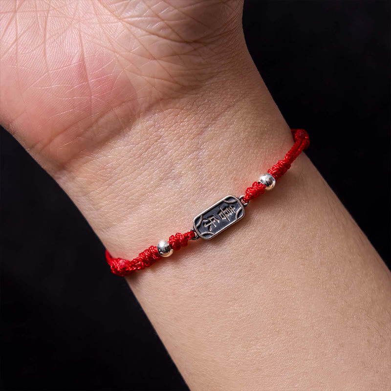 Buddha Stones Handgemachtes Armband aus 925er Sterlingsilber Friedens- und Freuden-Schutzzubehör - image 13