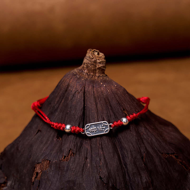 Buddha Stones Handgemachtes Armband aus 925er Sterlingsilber Friedens- und Freuden-Schutzzubehör - image 12