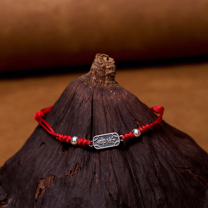 Buddha Stones Handgemachtes Armband aus 925er Sterlingsilber Friedens- und Freuden-Schutzzubehör - image 12