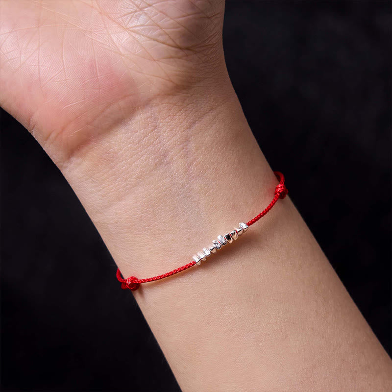 Buddha Stones , handgefertigt, 925er Sterlingsilber, kleine Stücke, Schutz, geflochtenes, ultradünnes Seilarmband - image 15