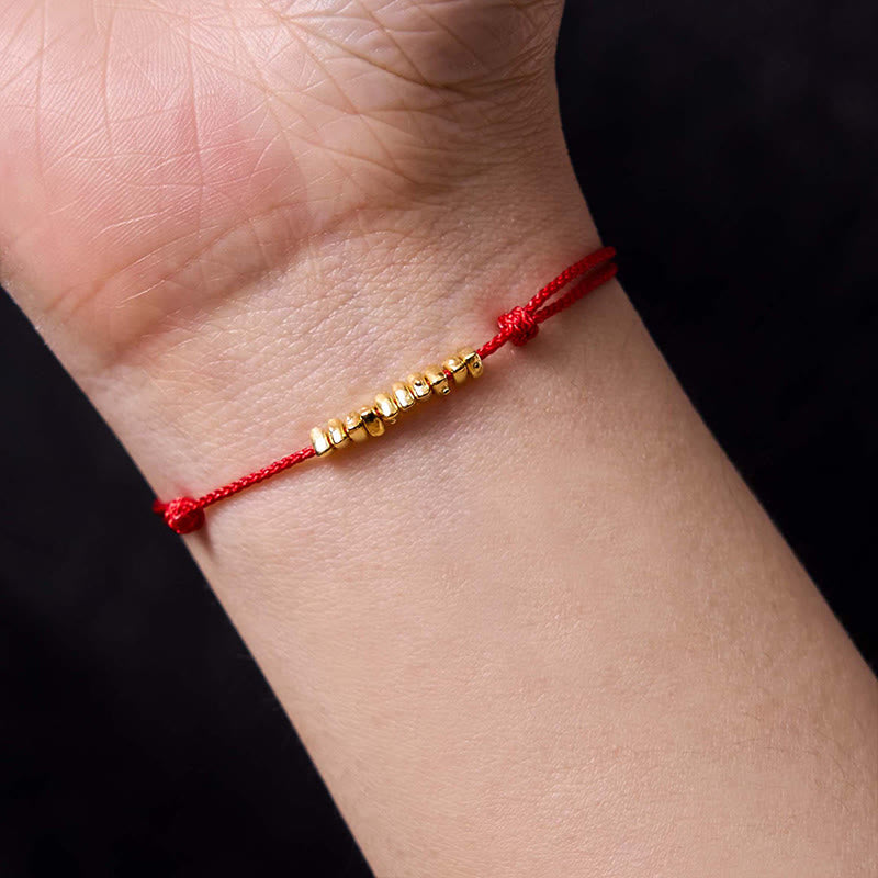 Buddha Stones , handgefertigt, 925er Sterlingsilber, kleine Stücke, Schutz, geflochtenes, ultradünnes Seilarmband - image 4