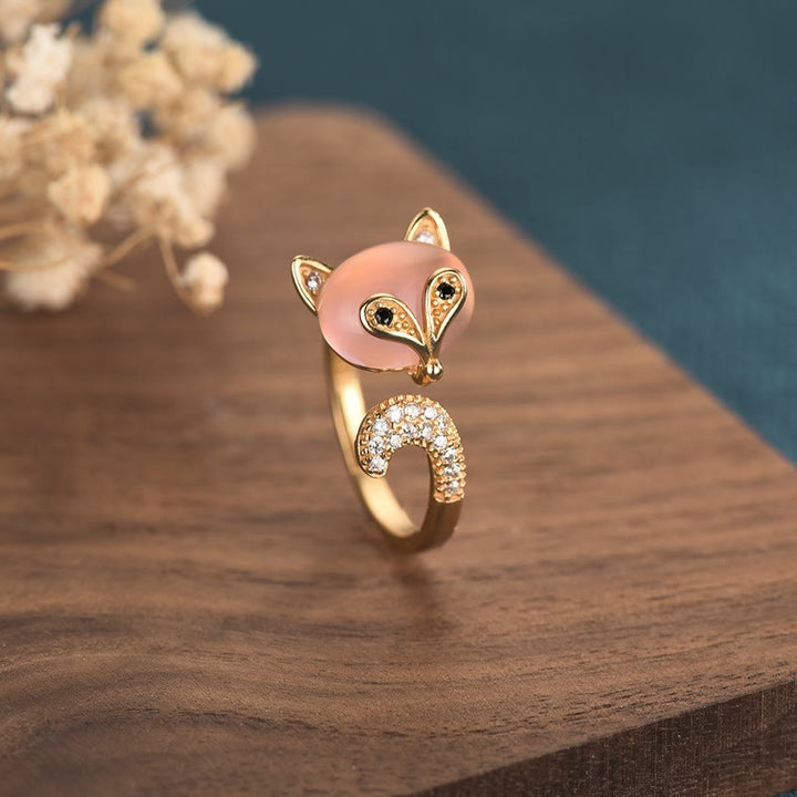 Buddha Stones Katzenauge Kupfer Fuchs Liebesring