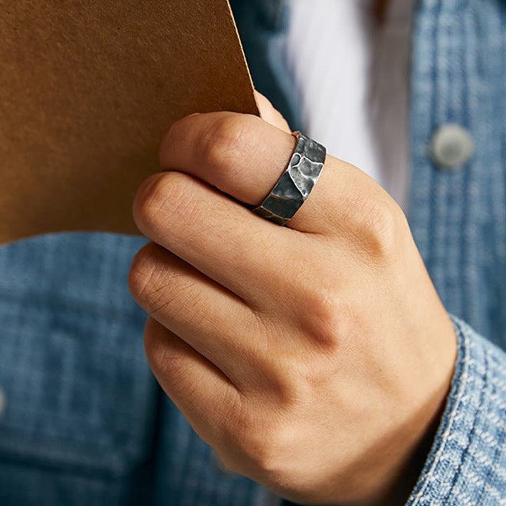 Verstellbarer Schutzring aus 999er Sterlingsilber von Buddha Stones - image 8