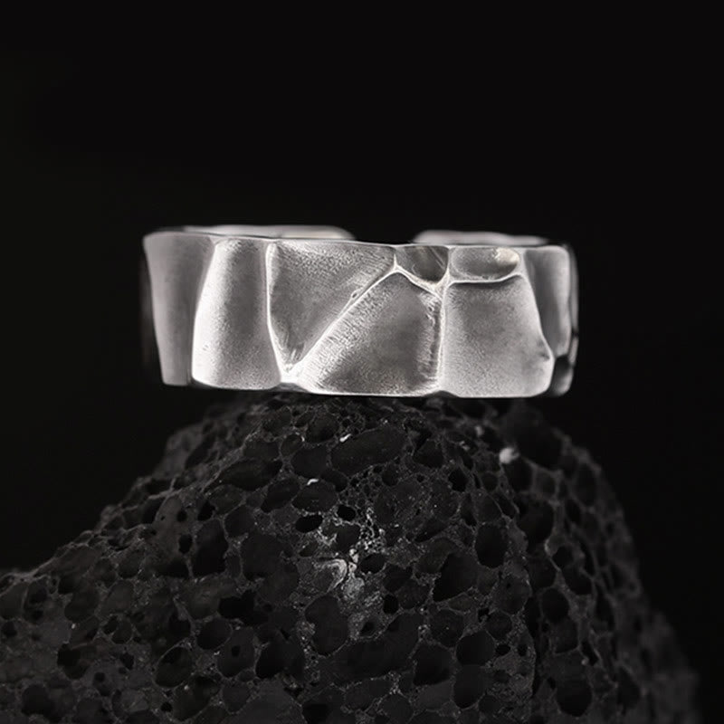 Verstellbarer Schutzring aus 999er Sterlingsilber von Buddha Stones - 999 Sterlingsilber (Innendurchmesser 62,5 mm – 65 mm) - image 0