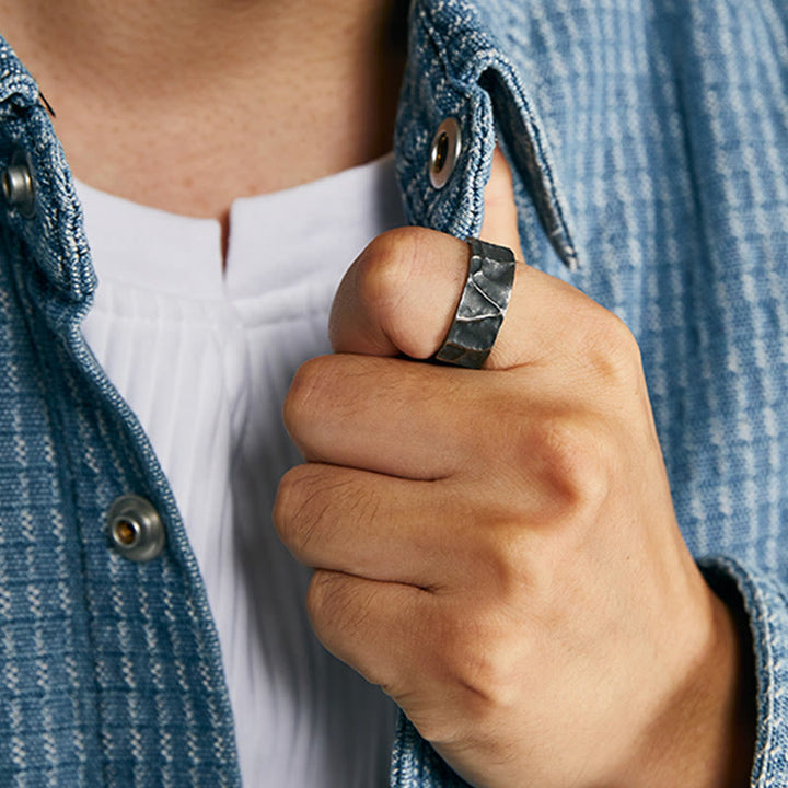 Verstellbarer Schutzring aus 999er Sterlingsilber von Buddha Stones - image 9