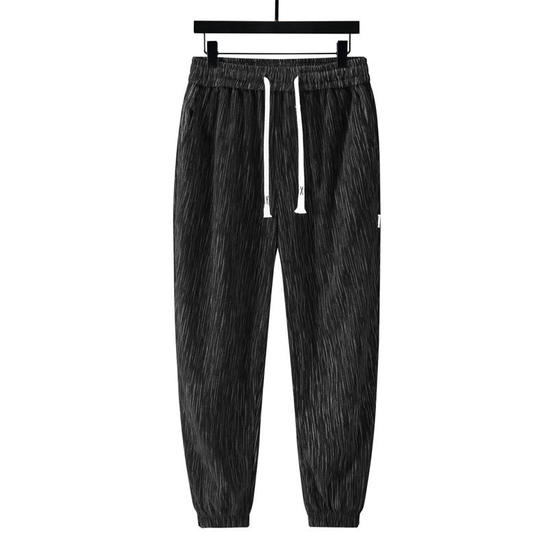 Buddha Stones PLUS SIZE Sommerhose mit einfarbigem Design und Kordelzug für Herren mit geradem Bein und Taschen - image 12