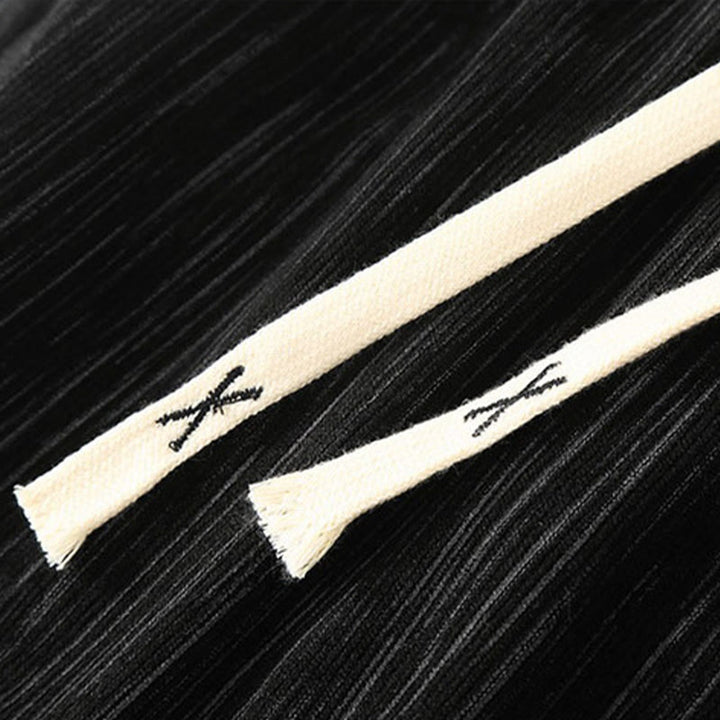 Buddha Stones PLUS SIZE Sommerhose mit einfarbigem Design und Kordelzug für Herren mit geradem Bein und Taschen - image 8