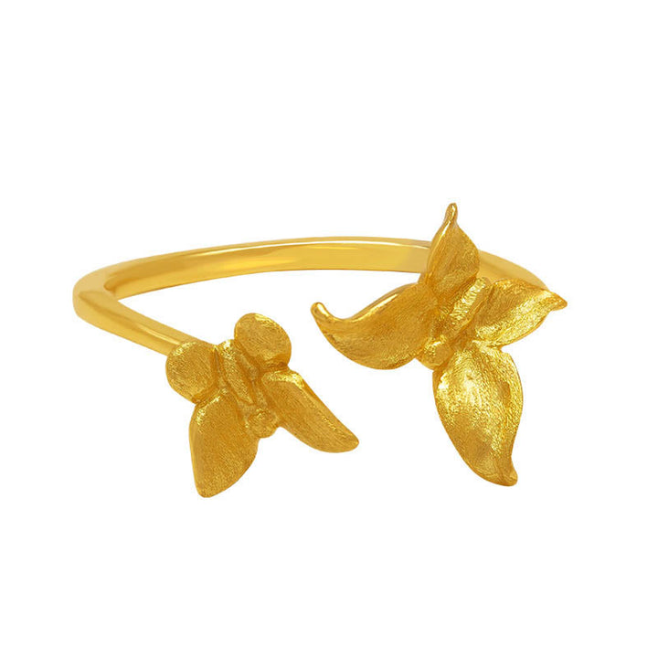 Buddha Stones 925 Sterling Silber Schmetterling Liebesring - image 10