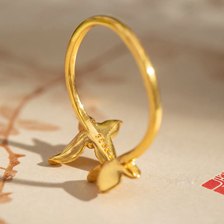 Buddha Stones 925 Sterling Silber Schmetterling Liebesring - image 7