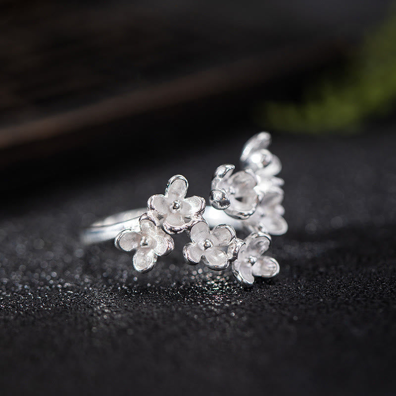 Ring „Osmanthus Fragrans“ von Buddha Stones aus 925er Sterlingsilber - Silber - image 3