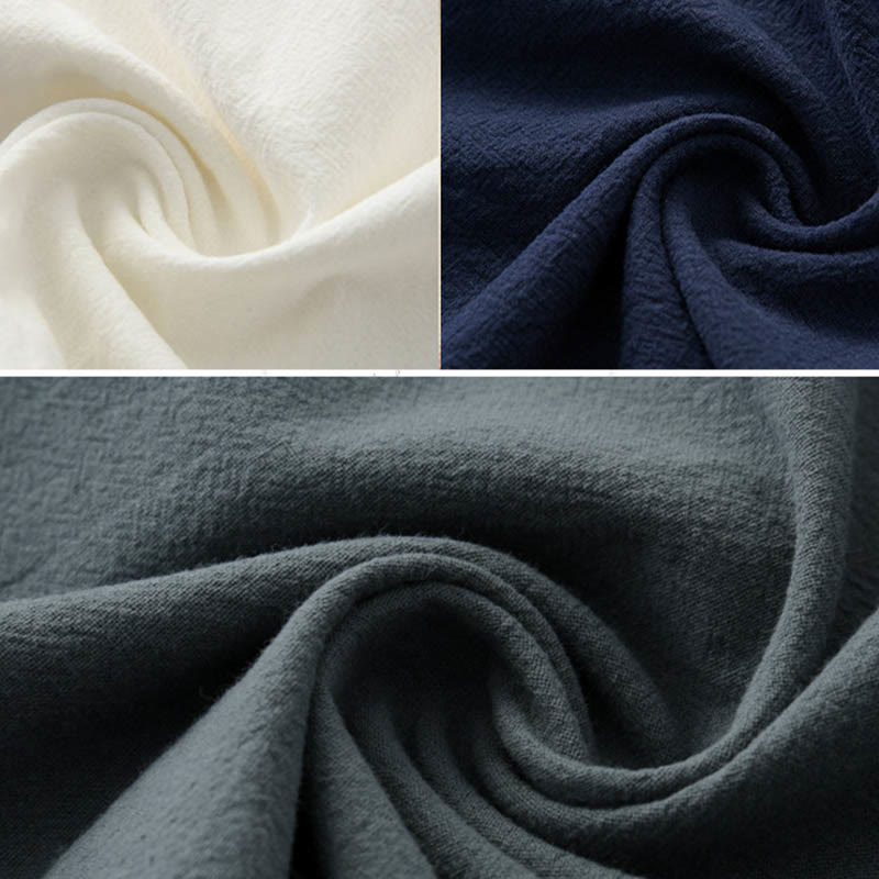 Buddha Stones Meditation Frosch-Knopf Tang Langarmhemd Hose Herrenanzug - image 26